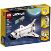 LEGO Creator 3-in-1 Space Shuttle Bauset 31134 — 144 Teile, für Kinder ab 6 Jahren, 160×120×60 mm