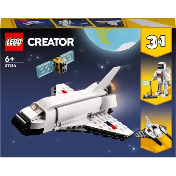 LEGO Creator 3-in-1 Space Shuttle Bauset 31134 — 144 Teile, für Kinder ab 6 Jahren, 160×120×60 mm