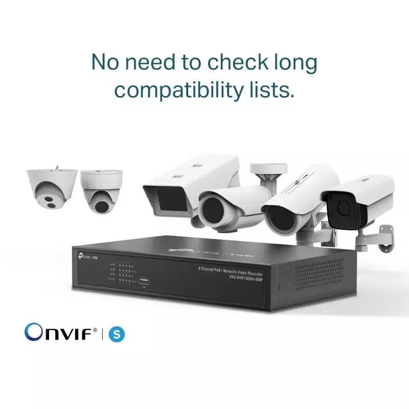 TP-Link VIGI 8-Kanal PoE+ Netzwerk-Videorekorder