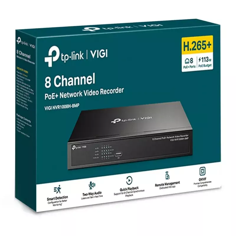 TP-Link VIGI 8-Kanal PoE+ Netzwerk-Videorekorder