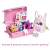 Barbie Dreamhouse Adventures Puppe und Zubehör, „Malibu“ Reiseset mit Welpe und über 10 Teilen, inklusive funktionierendem Koffer