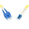DIGITUS Glasfaser-Patchkabel, LC auf SC OS2, Singlemode 9/125 µm, Duplex, Länge 1 m