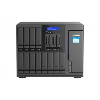 QNAP TS-1655 NAS Tower Intel Atom® C5125 8 GB DDR4 0 TB QNAP Turbo System Schwarz