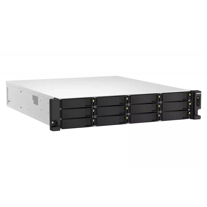 QNAP TS-H1887XU-RP NAS Rack (2U) Intel Xeon E E-2336 32 GB DDR4 0 TB QuTS hero Schwarz, Weiß