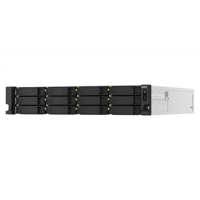 QNAP TS-H1887XU-RP NAS Rack (2U) Intel Xeon E E-2336 32 GB DDR4 0 TB QuTS hero Schwarz, Weiß