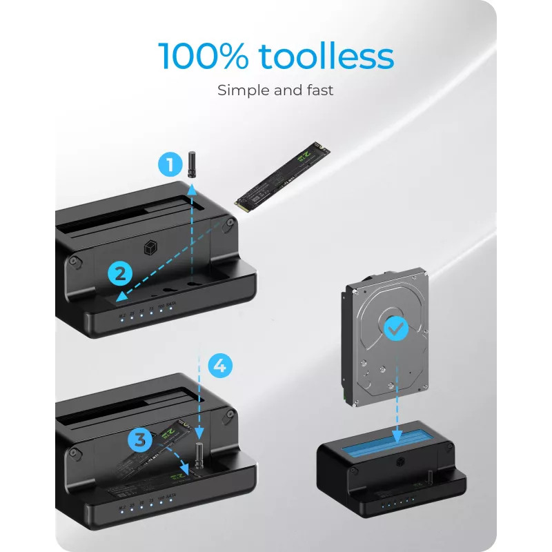 ICY BOX IB-2914MSCL-C31 USB 3.2 Gen 2 (3.1 Gen 2) Type-C Schwarz
