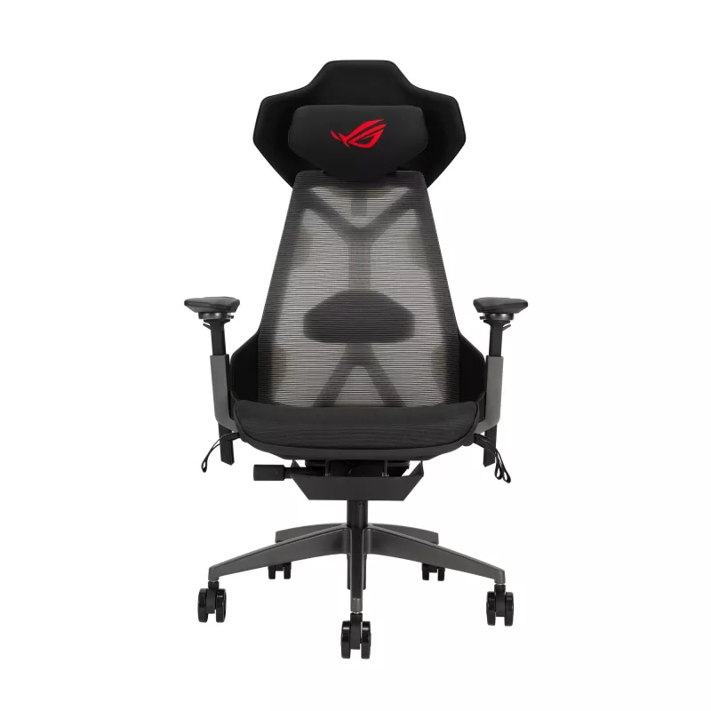Mesh-Sitz ASUS ROG Destrier Ergo Mesh-Rückenlehne Schwarz 720mm 840mm 134cm