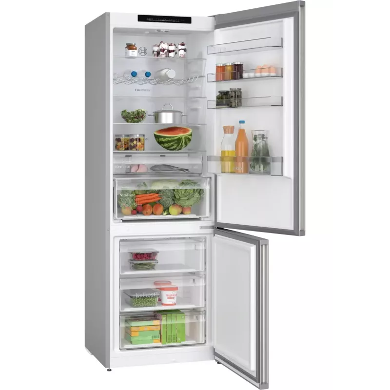 Kühl-Gefrierkombination Bosch Serie 4 KGN492IDF, freistehend, 440 L (311 L Kühlteil / 129 L Gefrierteil), Edelstahl, Energieeffizienzklasse D