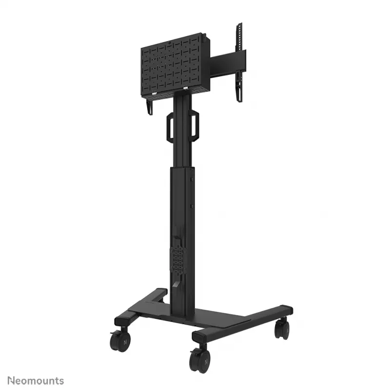 Neomounts FL50S-825BL1 TV-Rollwagen 37-75 Zoll - TÜV, Schwarz, Fester Bodenständer, Stahl, 70 kg, 94 cm (37 Zoll), 190,5 cm (75 Zoll)