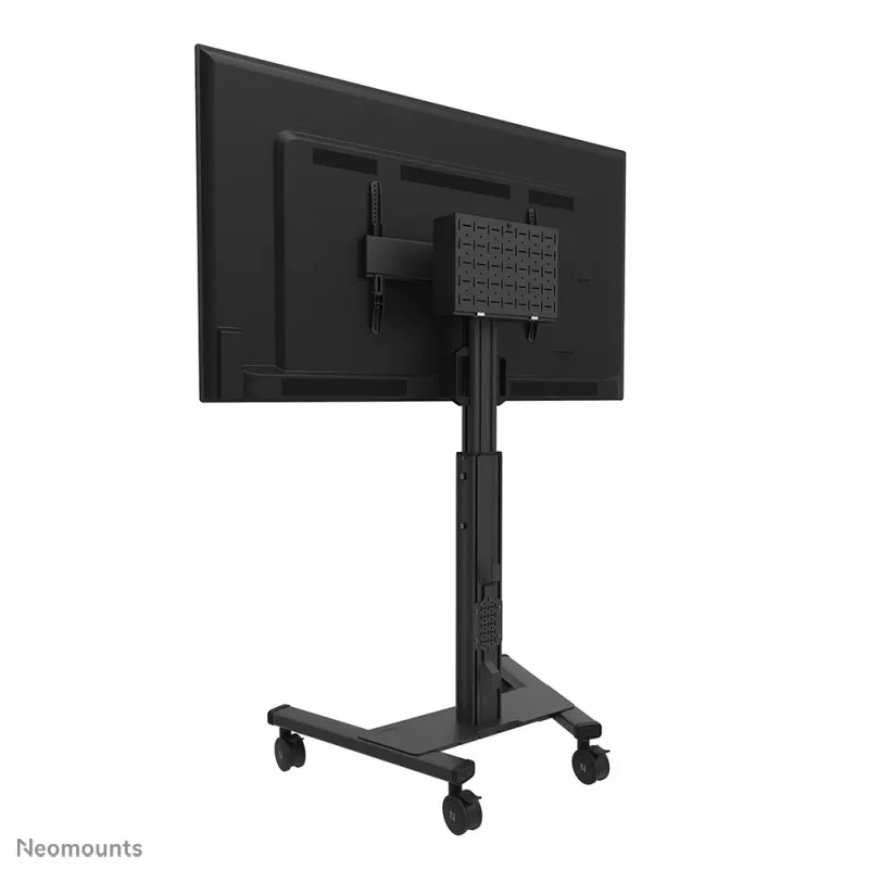Neomounts FL50S-825BL1 TV-Rollwagen 37-75 Zoll - TÜV, Schwarz, Fester Bodenständer, Stahl, 70 kg, 94 cm (37 Zoll), 190,5 cm (75 Zoll)