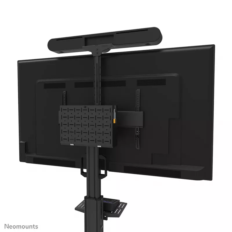 Neomounts FL50S-825BL1 TV-Rollwagen 37-75 Zoll - TÜV, Schwarz, Fester Bodenständer, Stahl, 70 kg, 94 cm (37 Zoll), 190,5 cm (75 Zoll)