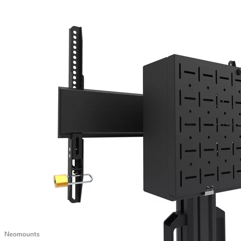 Neomounts FL50S-825BL1 TV-Rollwagen 37-75 Zoll - TÜV, Schwarz, Fester Bodenständer, Stahl, 70 kg, 94 cm (37 Zoll), 190,5 cm (75 Zoll)