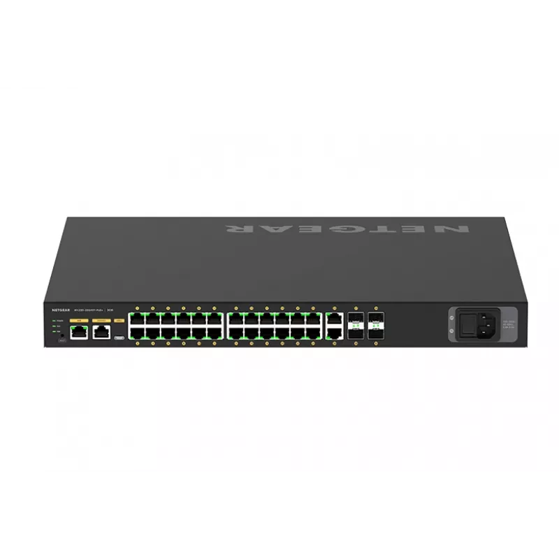 NETGEAR M4250-26G4XF-PoE+ Managed L2/L3 Gigabit Ethernet (10/100/1000) Power over Ethernet (PoE) 1U Schwarz
