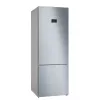 Kühl-Gefrierkombination Bosch Serie 4 KGN56XLEB — freistehend, Edelstahl, 508 L (400 L Kühlteil + 108 L Gefrierteil), No Frost, LED-Display