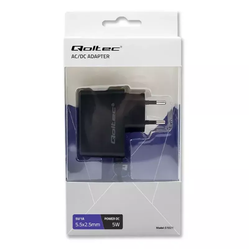 Netzteil Qoltec 51021 Innenbereich Schwarz 220–240 V 1,4 m Kabel