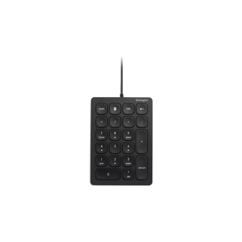 Kensington Kabelgebundenes numerisches Tastenfeld, USB, 21, Laptop/PC, Schwarz