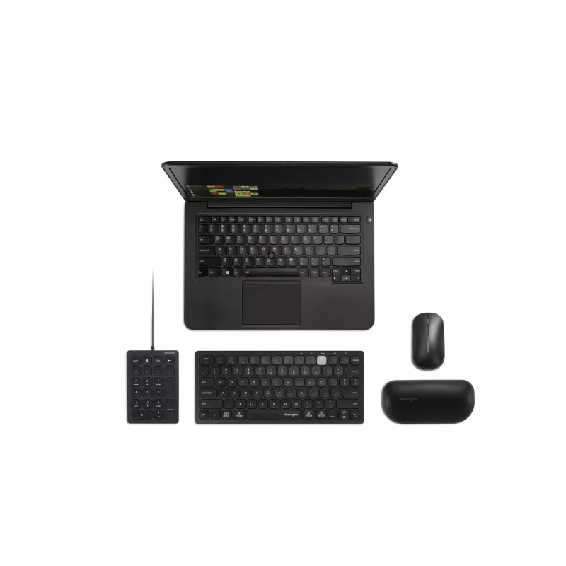Kensington Kabelgebundenes numerisches Tastenfeld, USB, 21, Laptop/PC, Schwarz