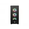 PC-Gehäuse MSI MAG FORGE 112R Midi-Tower Schwarz mit gehärtetem Glas, 3x120mm Frontlüfter, ATX/Micro-ATX/Mini-ITX Unterstützung
