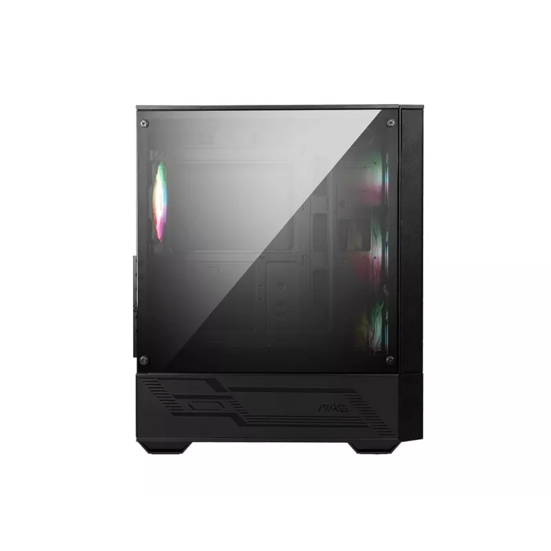 PC-Gehäuse MSI MAG FORGE 112R Midi-Tower Schwarz mit gehärtetem Glas, 3x120mm Frontlüfter, ATX/Micro-ATX/Mini-ITX Unterstützung