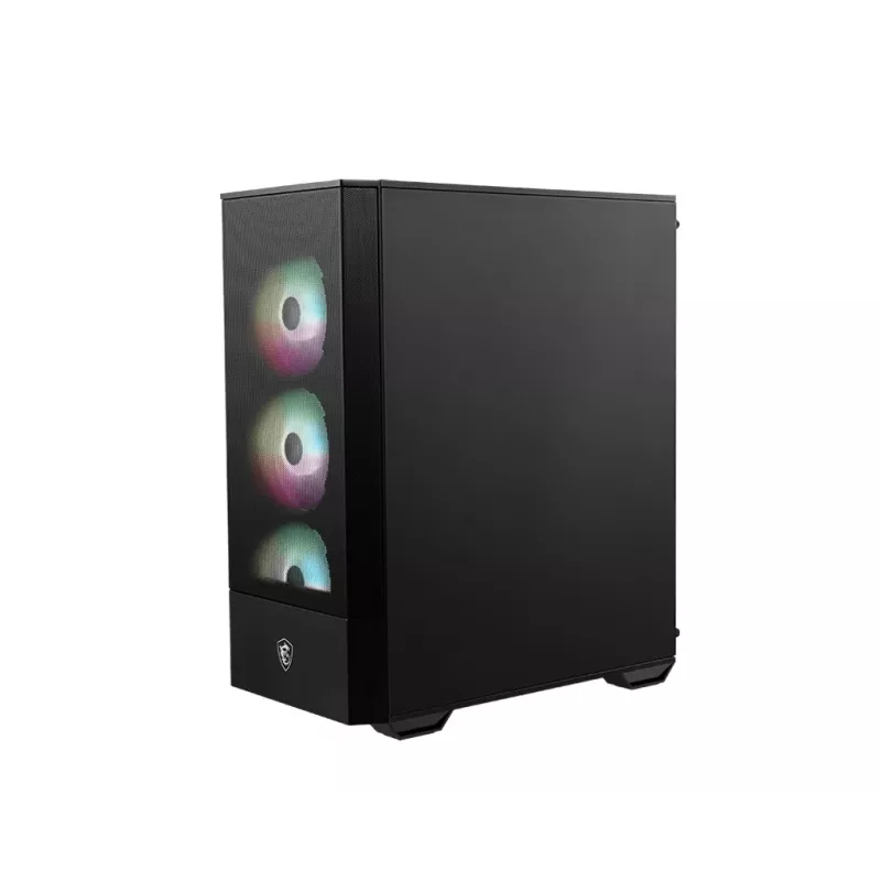 PC-Gehäuse MSI MAG FORGE 112R Midi-Tower Schwarz mit gehärtetem Glas, 3x120mm Frontlüfter, ATX/Micro-ATX/Mini-ITX Unterstützung