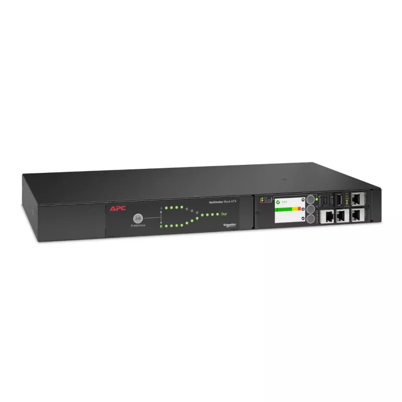 APC Automatic Transfer Switch AP4423A - (8x) C13 + (1x) C19, 3680W, Rack montierbar, 1U