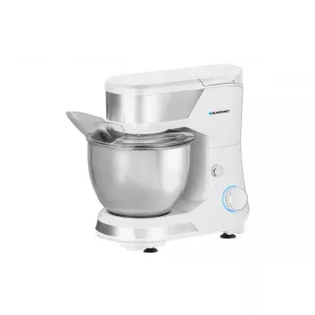 Standmixer BLAUPUNKT SMM501 — 5 l Edelstahlschüssel, 1000 W, kippbarer Kopf, Drehregler, weiß