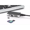 DIGITUS USB 3.0 Kartenleser, unterstützt MS/SD/SDHC/MiniSD/M2/CF/MD/SDXC-Karten, 1M USB-A-Anschlusskabel