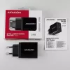 Axagon ACU-QS24 QUICK and SMART Wandladegerät, 2x USB-Anschluss QC3.0/AFC/FCP + 5V-1,2A, 24W