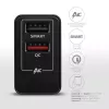 Axagon ACU-QS24 QUICK and SMART Wandladegerät, 2x USB-Anschluss QC3.0/AFC/FCP + 5V-1,2A, 24W