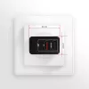 Axagon ACU-QS24 QUICK and SMART Wandladegerät, 2x USB-Anschluss QC3.0/AFC/FCP + 5V-1,2A, 24W