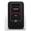 Axagon ACU-QS24 QUICK and SMART Wandladegerät, 2x USB-Anschluss QC3.0/AFC/FCP + 5V-1,2A, 24W