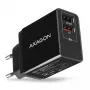 Axagon ACU-QS24 QUICK and SMART Wandladegerät, 2x USB-Anschluss QC3.0/AFC/FCP + 5V-1,2A, 24W