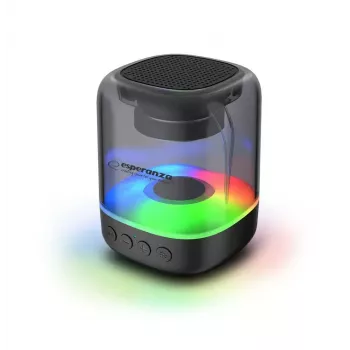 Tragbarer Lautsprecher ESPERANZA EP154, 3W RMS, Bluetooth 5.0, MicroSD, FM, 4 h Spielzeit, Schwarz
