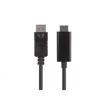 LANBERG-Kabeladapter DisplayPort HDMI Schwarz