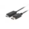 LANBERG-Kabeladapter DisplayPort HDMI Schwarz