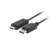 DisplayPort-auf-HDMI-Kabel LANBERG CA-DPHD-11CC-0050-BK, DisplayPort 1.1 (Stecker) auf HDMI (Stecker), 5 m, 1080p, 60 Hz