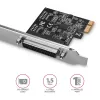 Axagon PCEA-P1N PCIe - 1x Parallelport-Adapter mit SP & LP, PCIe, Parallel, Female, Full-height / Low-profile, PCIe 2.0, China