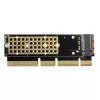 Axagon PCEM2-1U PCIe x16/x8/x4 - M.2 NVMe M-Key-Slot-Adapter 1U