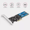Axagon PCES-SA4M2 PCIe Controller 2x interner SATA 6G Port + M.2 B-Key Schnittstellenkarten/Adapter M.2, SATA
