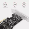 Axagon PCES-SA4M2 PCIe Controller 2x interner SATA 6G Port + M.2 B-Key Schnittstellenkarten/Adapter M.2, SATA