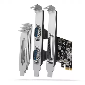 Axagon PCEA-PSN PCIe - 1x paralel & 2x serial port 250 kbps adapter w. SP & LP