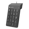 Numerisches Tastenfeld NATEC GOBY 2 USB 18‑Tasten Membran Schwarz — kabelgebundenes USB, 18 Tasten, 1,5 m Kabel, ABS-Gehäuse