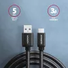 USB-Kabel Axagon BUCM3-AM15AB USB 3.2 Gen 1 1,5m USB-C USB-A Schwarz