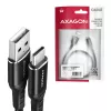 USB-Kabel Axagon BUCM-AM20AB 2m USB A USB C Schwarz