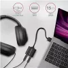 Externer USB-Audioadapter AXAGON ADA-12 mit 1x 3,5-mm-Klinke für Kopfhörer und Mikrofon