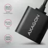 Externer USB-Audioadapter AXAGON ADA-12 mit 1x 3,5-mm-Klinke für Kopfhörer und Mikrofon