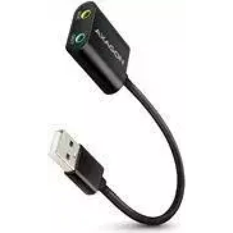 Externer USB-Audioadapter AXAGON ADA-12 mit 1x 3,5-mm-Klinke für Kopfhörer und Mikrofon