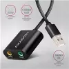 Externer USB-Audioadapter AXAGON ADA-12 mit 1x 3,5-mm-Klinke für Kopfhörer und Mikrofon