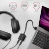 Externer USB-Audioadapter AXAGON ADA-12 mit 1x 3,5-mm-Klinke für Kopfhörer und Mikrofon