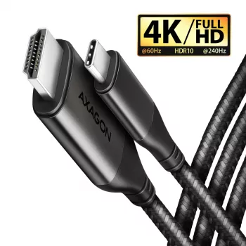 Axagon RVC-HI2MC USB-C -> HDMI 2.0a Kabel 1,8m, 4K/60Hz HDR10